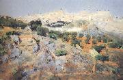 Aurelio de Beruete View of Toledo from the Olive Groves (nn02) oil painting on canvas